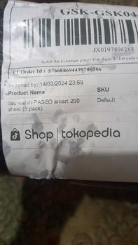Product Review of 5 pack tisu wajah PASEO smart 200 sheet 2 lapis from t**e 0