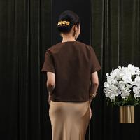 Gambar NONA RARA - Kebaya Stacato Suksma T4400, Baju kerja batik blouse wanita modern - ALL SIZE dari Nona Rara Batik Kota Administrasi Jakarta Timur 4 Tokopedia