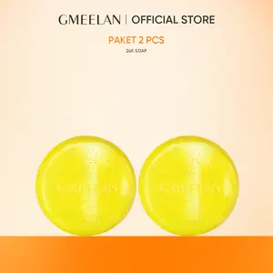 GMEELAN 2PCS Set Natural Skin Care Essential Oil Soap 100g Sabun Pemutih Badan Emas 24k