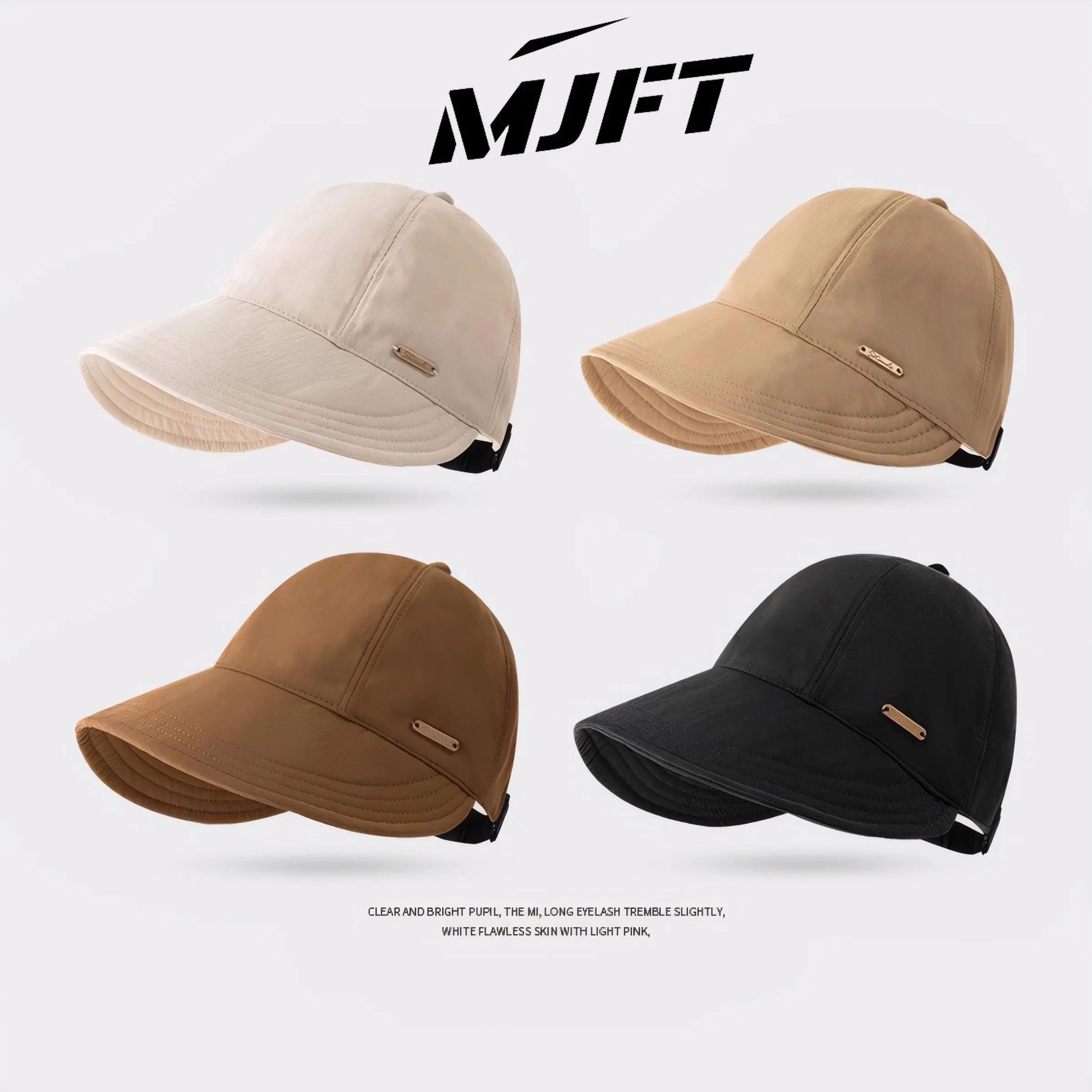 Nón rộng vành chống nắng nữ MJFT chất liệu khô nhanh chống nước,mũ treo khẩu trang, đội được khi mang nón bảo hiểm Dễ phối đồ, nhiều màu - 1