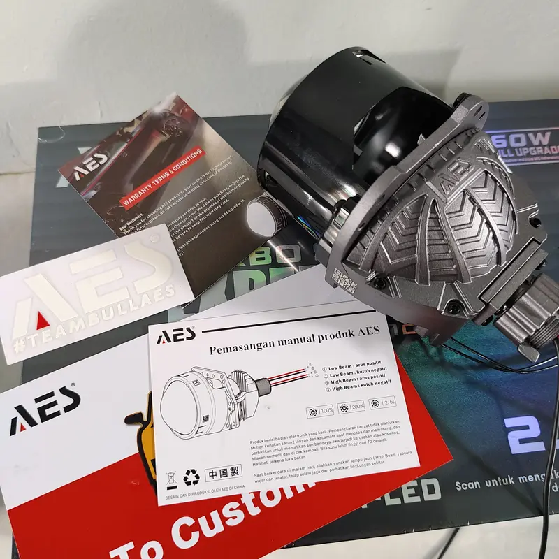 Biled AES SEPASANG Turbo Experience 2.5 TERBARU 60 WATT TBS AES - Sepasang 2