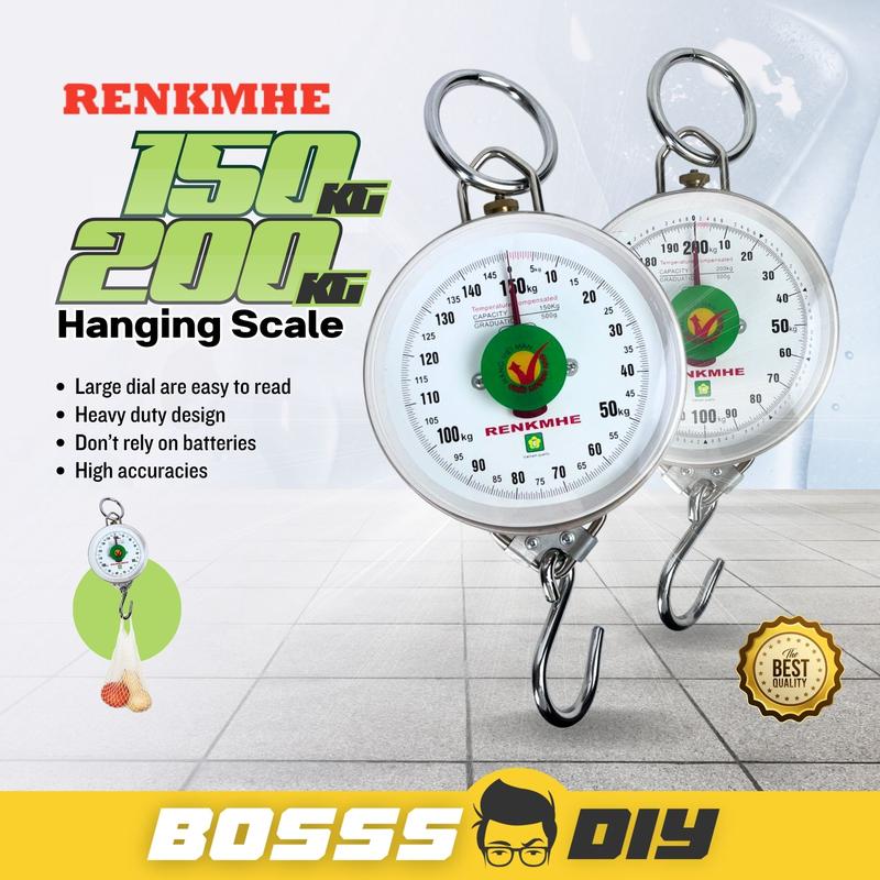 RENKMHE 150kg 200kg Hanging Scale Weight Spring Large Displa - TikTok ...
