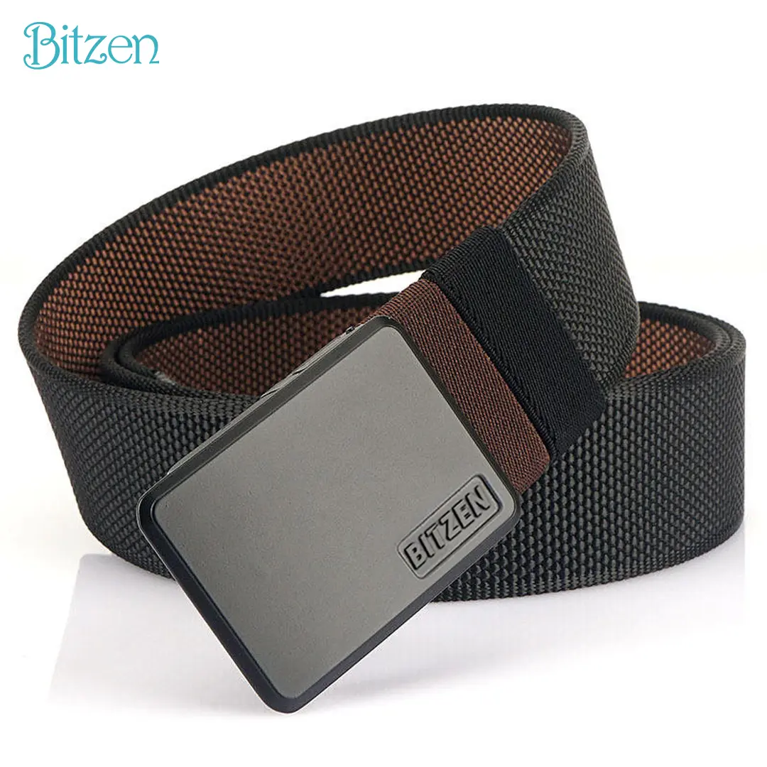 BITZEN Ikat Pinggang Pria Memutar 360° Dua  Warna  Nylon Canvas Sk Berkualitas Premium Jumbo 150CM