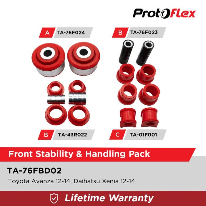 Gambar Protoflex Front Stability & Handling Pack for Toyota Avanza Daihatsu Xenia 12-14 dari PROTOFLEX Kab. Bogor Tokopedia