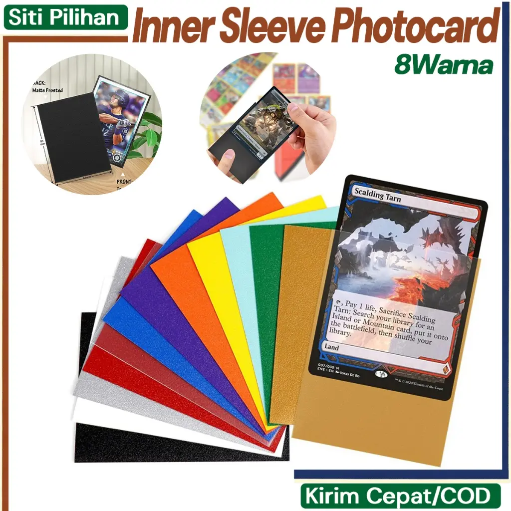 Hard Card Sleeve Pelindung Kartu 50Pcs Universal Photocard Protector Untuk Boboiboy Kpop Digimon Yugioh Pokemon MTG 66x91mm