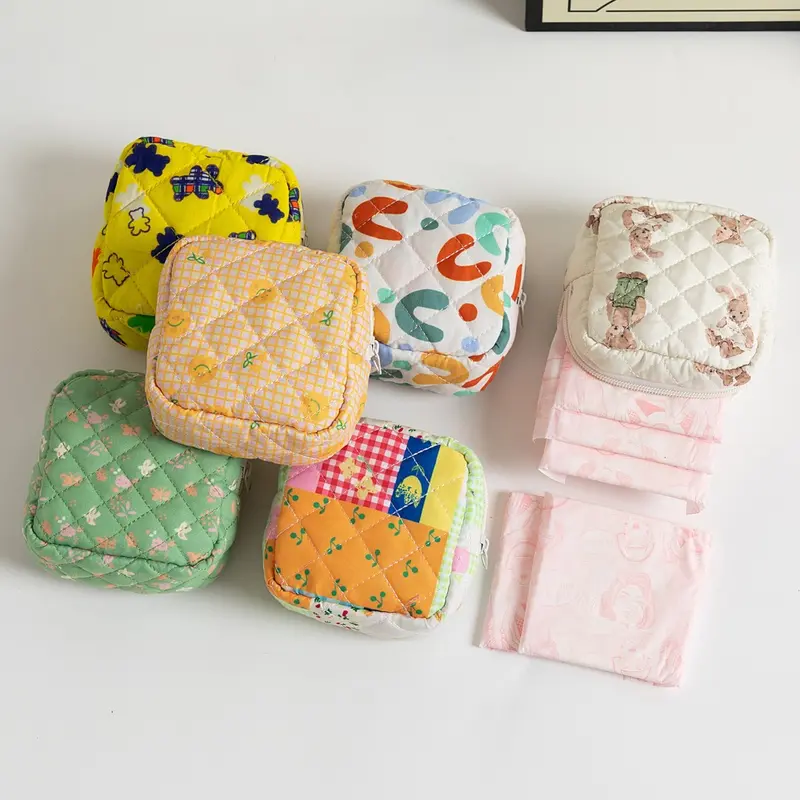 pouch mini serbaguna untuk pembalut kosmetik lipstick softex travel pouch ukuran kecil traveling multifungsi premium kain tebal murah PO79 0