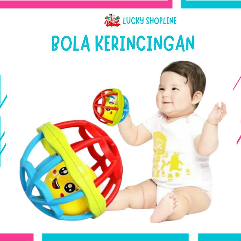 [BIG SALE] MAINAN KERINCINGAN Bentuk BOLA bahan karet lembut rattle Bayi Toys 0