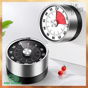 Timer Alarm Masak Dapur Mechanical Kitchen Timer Mekanik Kitchen Alat Kitchenware Jarum Stainless