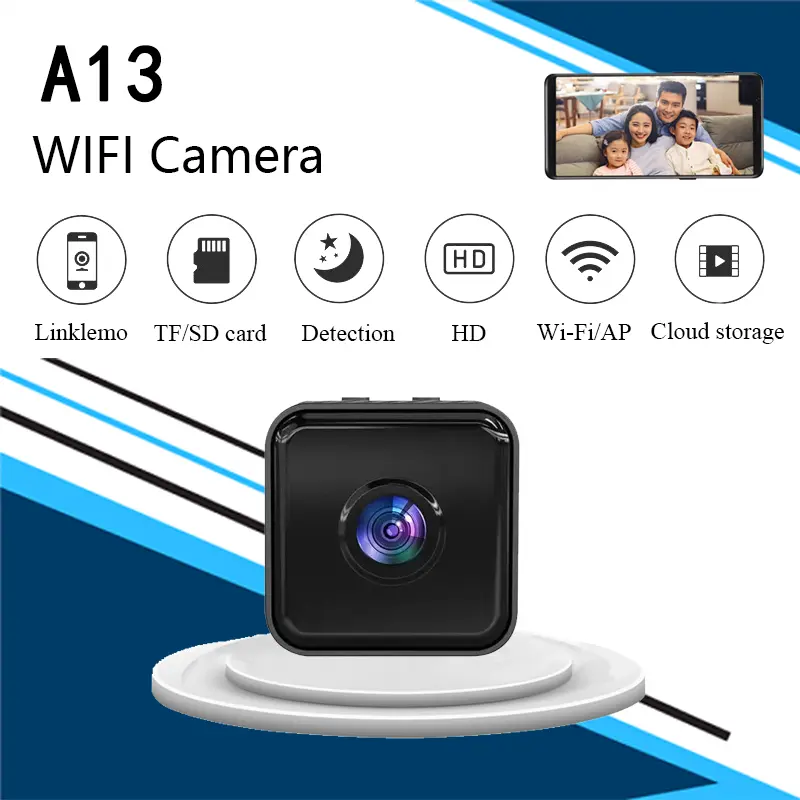 Mini Camera 1080p Wifi Wireless Network Infrared Night Vision Camera 650mhA Battery Wide-angle Recorder Baby Monitor