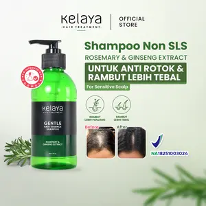 Kelaya Shampoo Non SLS Gentle Hair Care Essence 250ml Shampo Anti Ketombe Rontok Penumbuh Rambut