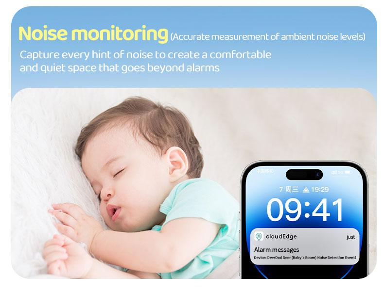 Product Introduction of Deer Dad  Baby Monitor Camera Cute Styling 1080p Resolution High-definition Night Vision Five-inch Large Screen Voice Call Colorful Night Lights 10