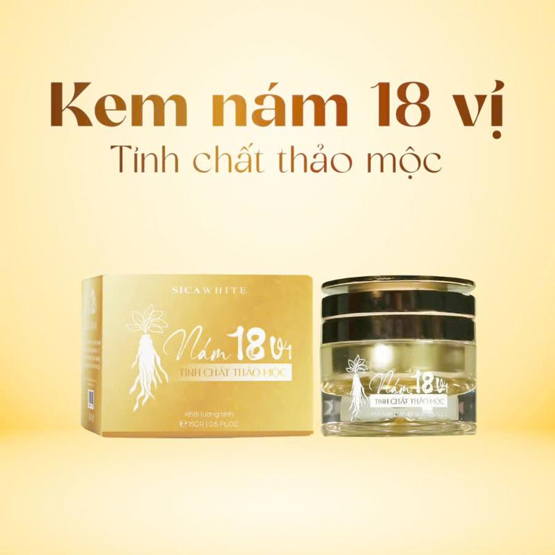 Kem Nám 18 vị  Thảo Mộc < Kem Nám Mạnh Chất Kem Mềm Hộp 10g >