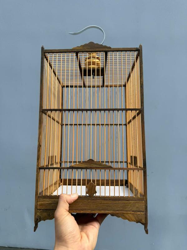  MS16- Lồng chim khuyên  hút mật gỗ muồng trơn 23x40 siêu rẻ  Ráp Sẵn  