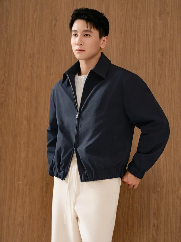 AK-03 Áo khoác Kaki màu Navy/Be Kem/Đen dành cho nam - NAVY JACKET CÉSAND