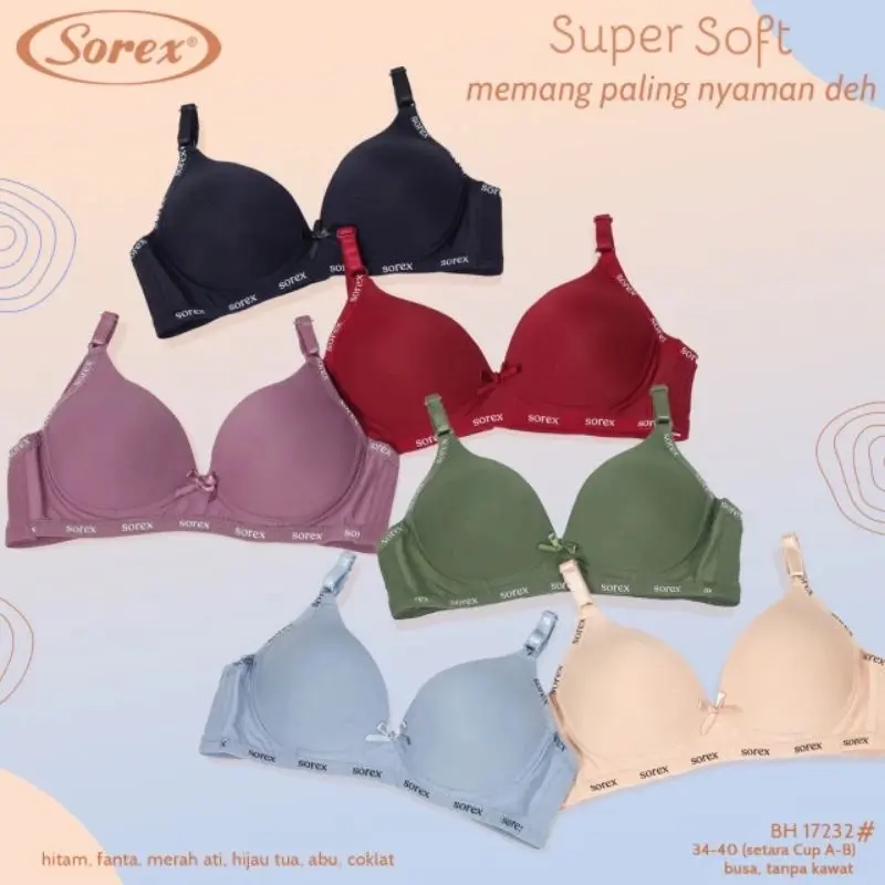 ￼Bra sorex Casual Style Bra 17232 tanpa kawat