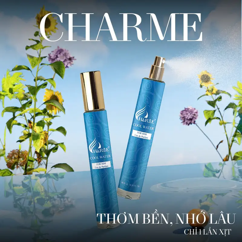 Nước Hoa Chiết 10ML Charme Cool Water Lịch Lãm - Nam Tính - Sang Trọng ( Có Hộp ) Cosmetic Perfume 3