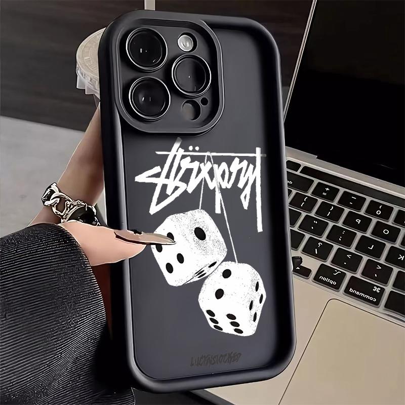Product Introduction of Iphone case,Trend Creative STU Dice,Compatible with iPhone 6 7 8 PLUS 11 12 13 14 15 PRO MAX X XR XS. Anti-Drop and shockproof,Imported materials protective cover 15