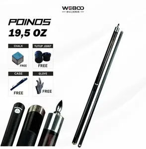 Poinos Stick Billiard Carbon full / Stick Play 19Oz Extencion