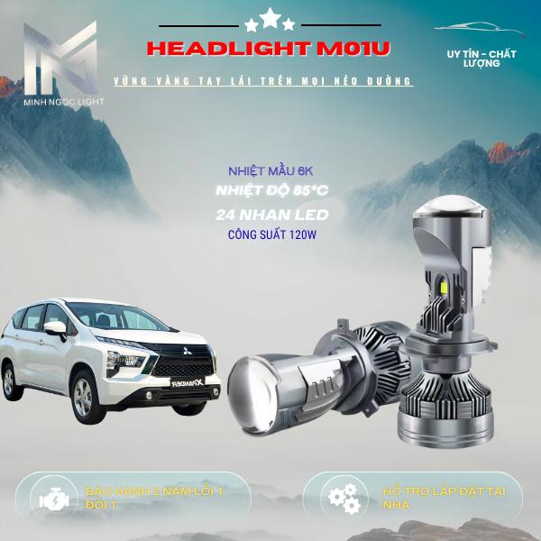  ĐÈN PHA BICAUMINI M01U + R05  BMA  -125W H4- 12-24V  BH3 NĂM Lỗi 1 đổi 1 
