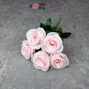 [COD] AOYAMA - Bouquet bunga P132 MEOLI (x5) ROSE BULGARIA Artifisial Dekorasi Tanaman