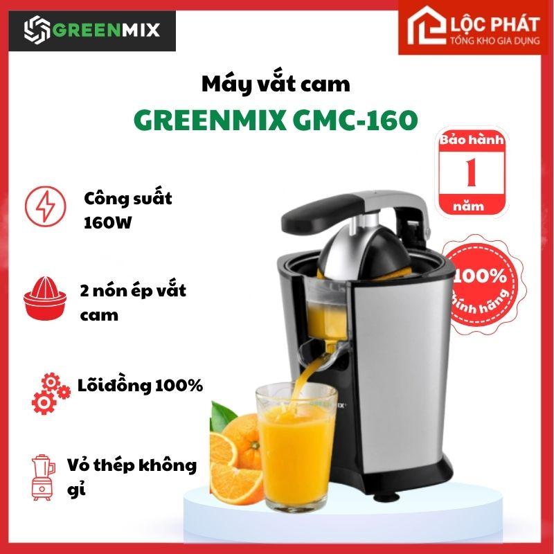 A8.Máy Vắt Cam Greenmix GMC-160 Công Suất 160W , Máy Ép Cam Có Tay Gạt Trợ Lực, Ép Kiệt Nước, Dùng Cho Gia Đình, Quán Cafe, Quán Nước