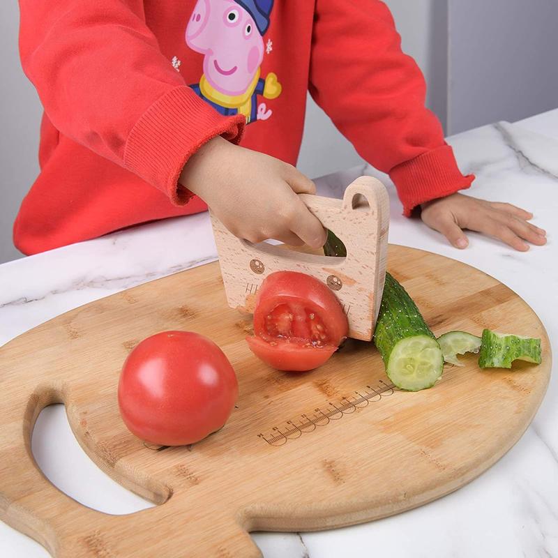 Product Introduction of 1PC Wooden Knife Cooking Safety Cut Fruits Vegetables Kitchen (WeiKitchen) 16