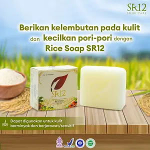 SR12 Rice Soap 60gr Sabun Beras Mengatasi Jerawat Ampuh Dan Wajah Berminyak