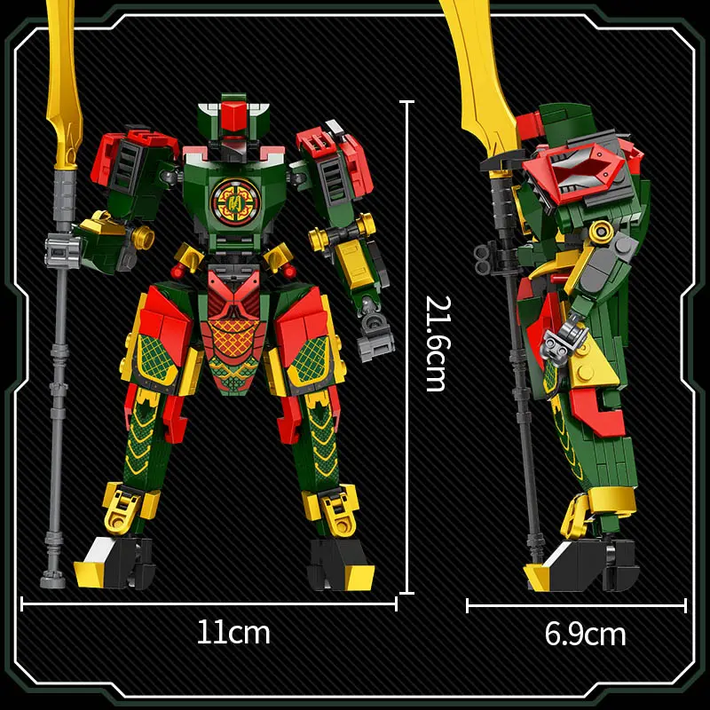 JAKI Mainan Blok Bata JAKI DIY Robot Balok untuk Anak Laki-laki - Puzzle Susun 3D Bricks Nano Asli Hadiah 3