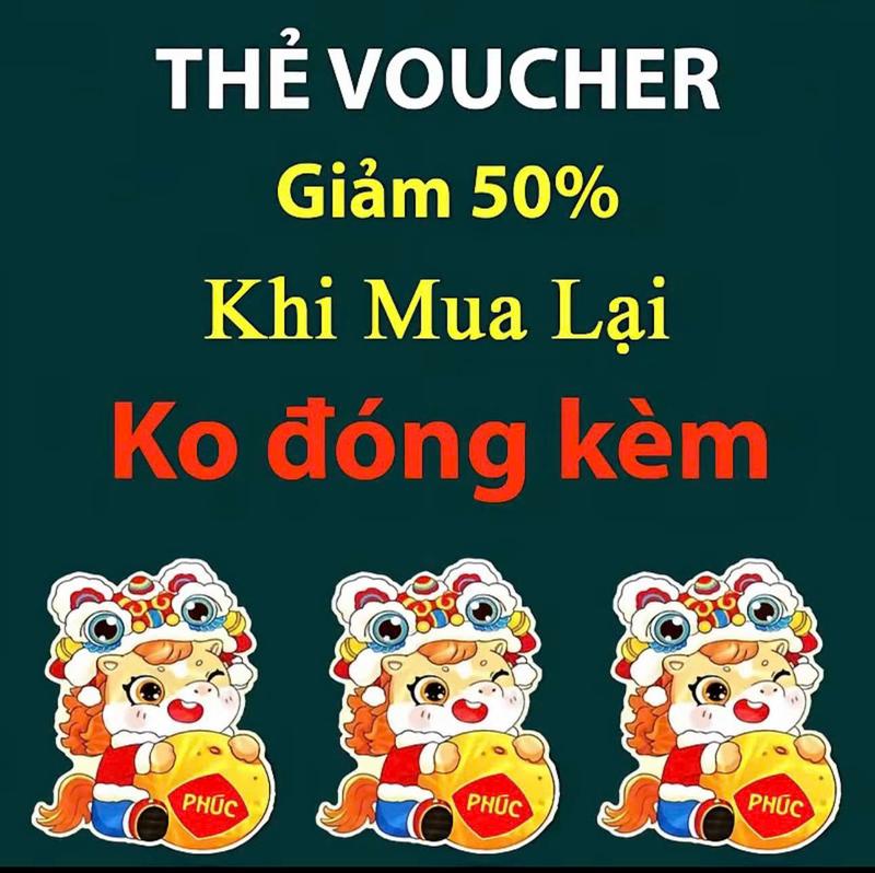 phiếu quà tặng không đóng kèm