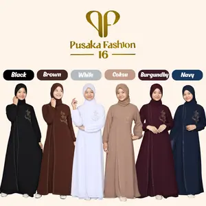 PUSPA GAMIS anak remaja tanggung couple ibu bahan ceruty babydoll premium mix payet swarowski