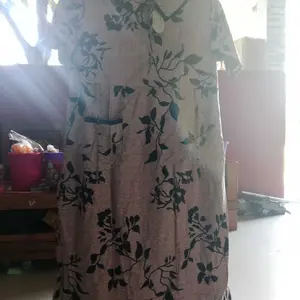 Daster Wanita Kerah Kupu LD 120 Panjang 128 Bahan Rayon Super Tebal Busui Resleting Ada Tali Samping Lengan Pendek - Hitam, Bumil