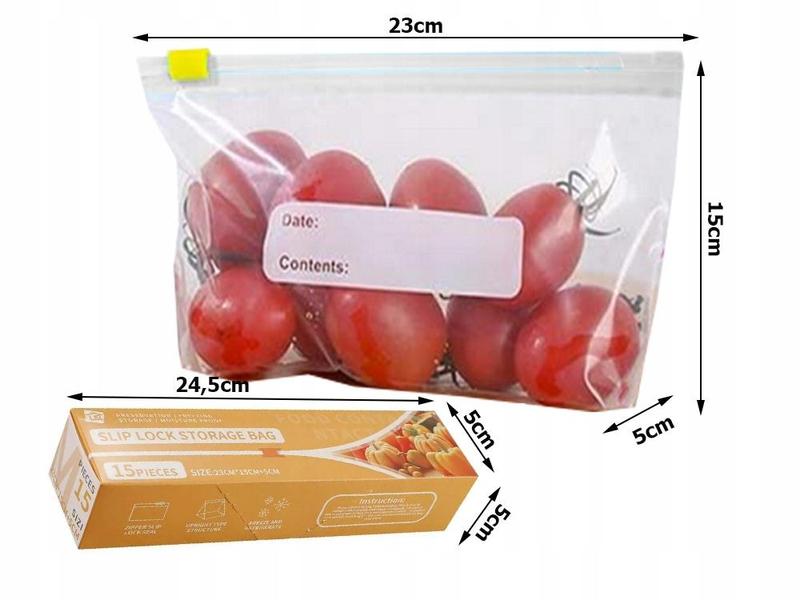 Product Introduction of Túi lưu trữ Khóa trượt, niêm phong chân không, để bảo quản và đông lạnh thực phẩm, có thể tái sử dụng 14