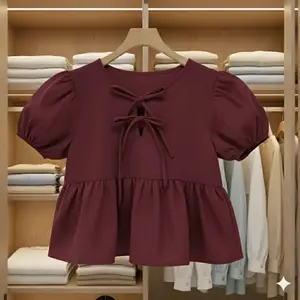 Atasan Wanita,Atasan Crop top,Atasan dewasa Bahan Crinkle