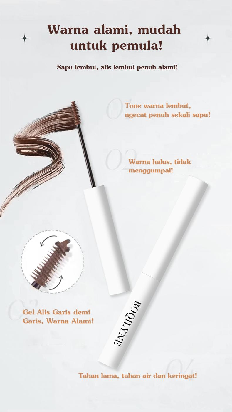 BOQILYNE Eyebrow & Mascara Tahan Air dan Keringat Tahan Lama Membuat Alis Terdefinisi Hingga 12 Jam Cocok untuk Penggunaan Sepanjang Hari