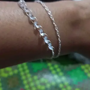 Gelang Tangan Kristal dan Love Elegan Anti Karat Chained Pearl and Crystal Bracelet Aksesoris Wanita Korea Style Fashion