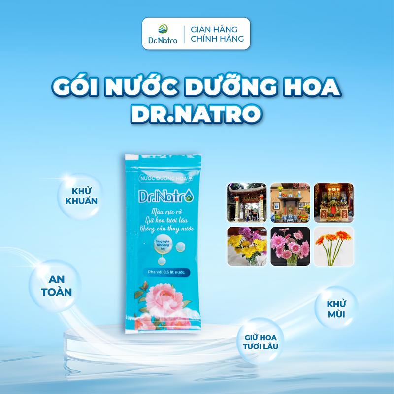 Gói Nước Dưỡng Hoa Dr.Natro Giữ Hoa Tươi Lâu, Sạch Nước, Không Mùi Thành Phần Hữu Cơ 5ml