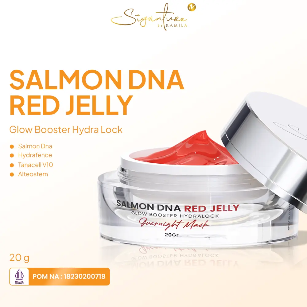 [Dokmil] DNA Salmon Active Red Jelly Booster Signature By Kamila (Melembabkan, Meningkatkan Elastisitas Kulit, Mencerahkan)