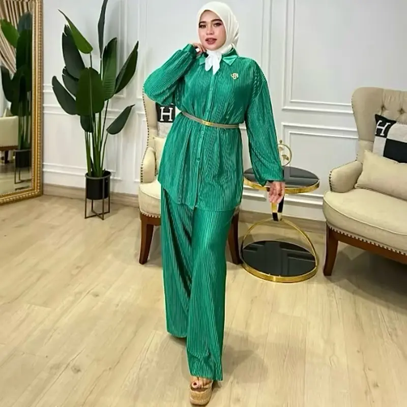 One Set Priscet Premium Muslim Panjang Celana Cutbray 2