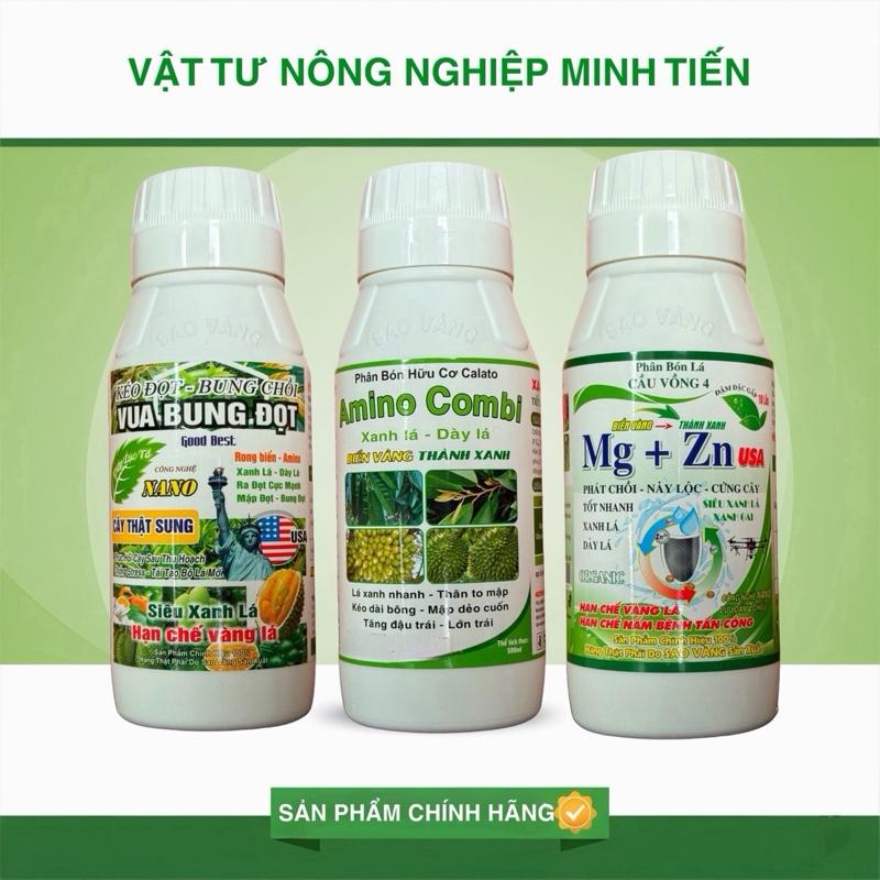 Combo 3 chai Phân Bón Mg kẽm + Phân bón Vua Bung Đọt + Phân bón Amino combi