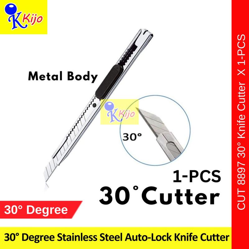 Utility Retractable Knife Stainless Steel Sharp Blade Cutter - TikTok ...