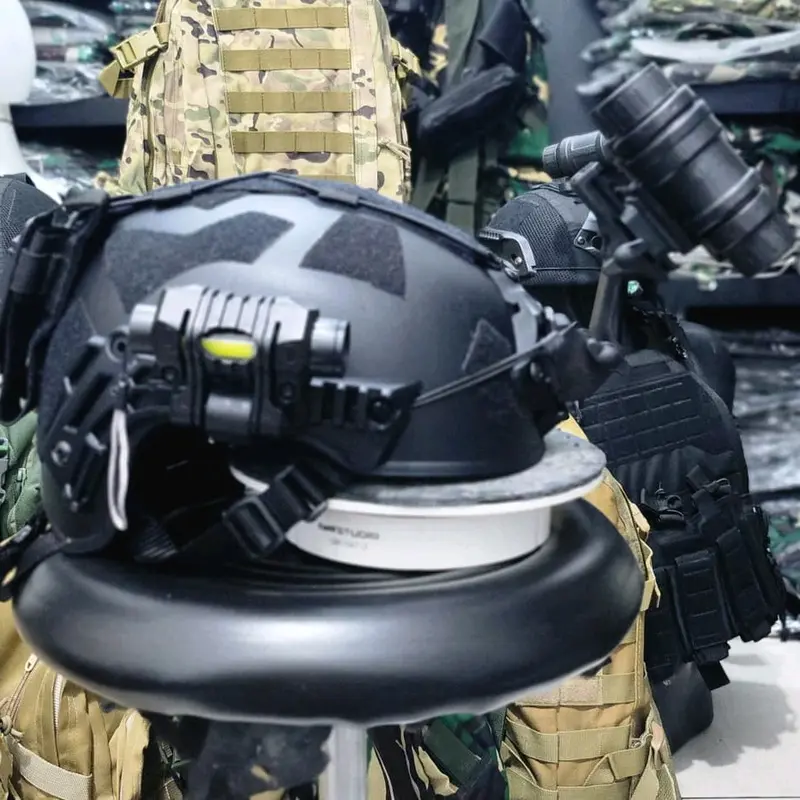 Helm Tactical abs scorpio mich 2001 full aksesoris GPNVG lensa 2 + mounting senter 0