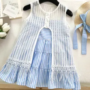 RYUTA Dress 3in1 pantai anak perempuan 1-10 tahun / dress rajut cantik anak