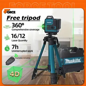 MT 12/16 Garis 4D Laser Dipandu Penyesuaian Laser Hijau Otomatis Strip Kalibrasi Otomatis 360°
