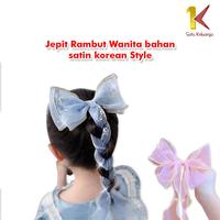 Gambar [COD] SK C344 Jepit Rambut Korea Pita Untuk Wanita Ikat Rambut Pita Panjang ala Korea Jepitan Rambut Anak Perempuan - OREN dari satukeluargaid Kab. Tangerang 1 Tokopedia