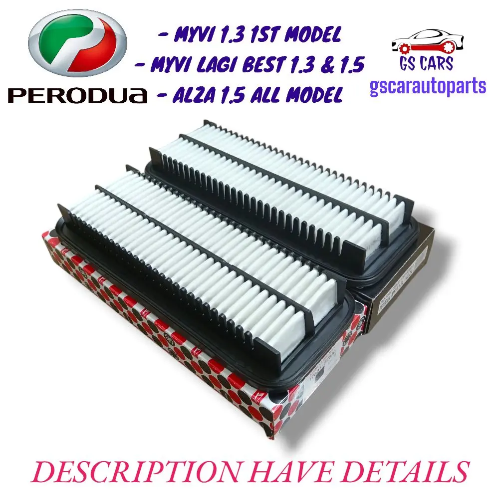 Ready stock Perodua engine air filter myvi 1.3 1st old model / myvi lagi best 1.3 & 1.5 / alza 1.5 1st model daihatsu 17801-BZ030 penapis udara enjin fujitoyo FAP-10100