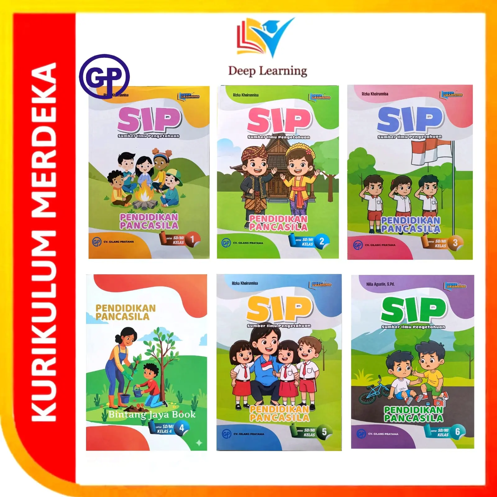 Buku Siswa Pendidikan Pancasila SD/MI Kelas 1.2.3.4.5.6 Pembelajaran Mendalam DEEP LEARNING - SIP Penerbit Gilang Pratama