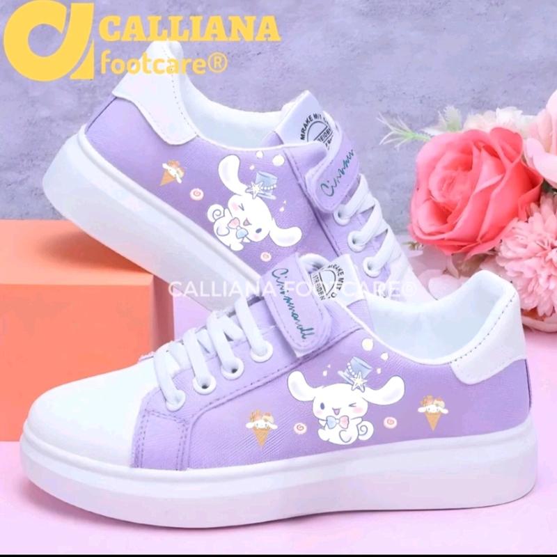 Sepatu Sneakers Anak Perempuan Karakter Cinnamaroll Fashion Casual Trendy Terbaru 0