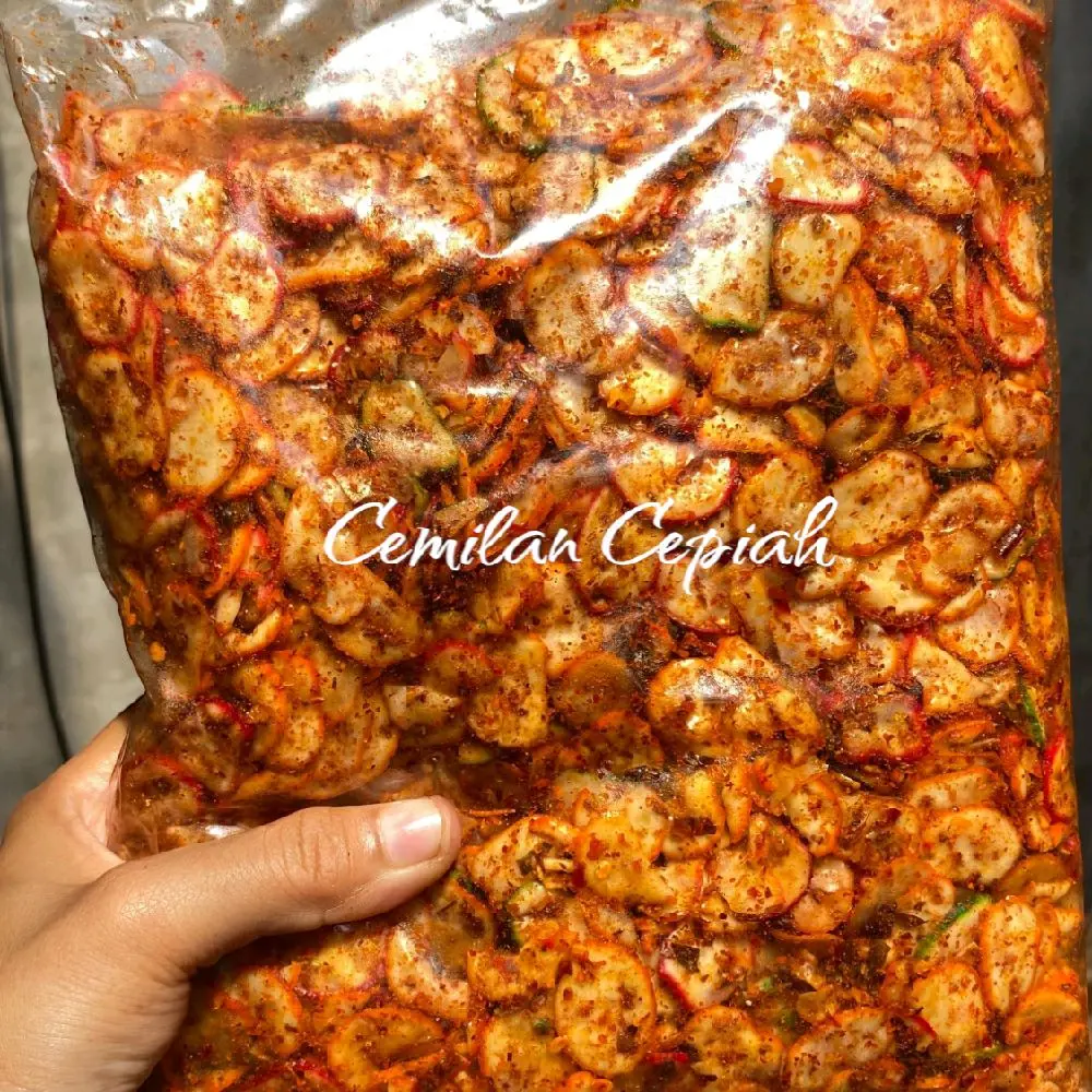 Seblak kerupuk bawang bantat pedas daun jeruk 500 gram