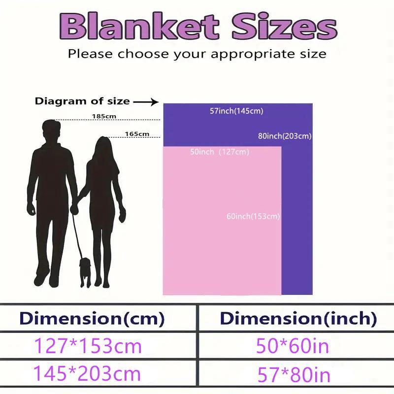 Alien Pattern Blanket, 1 Count Soft Warm Throw Blanket, Air-conditioned Room Blanket, Warm Nap Blanket for Home Office Travel 1
