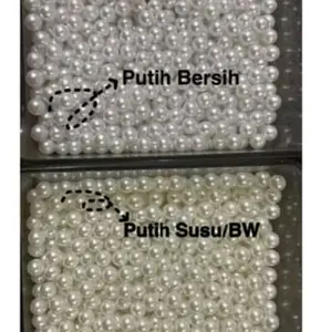 mutiara tanpa lubang /mutiara tembak warna warni 5 mm 6 mm 8mm